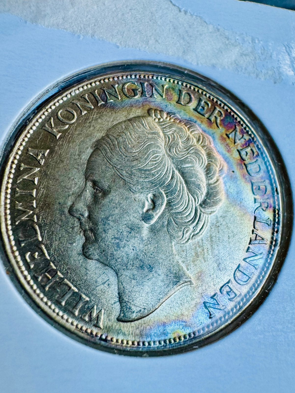 1 Gulden Koningin Wilhelmina 1943 Zilveren Munt, Postzegels en Munten, Munten | Nederland, 1 gulden, Zilver, Ophalen of Verzenden