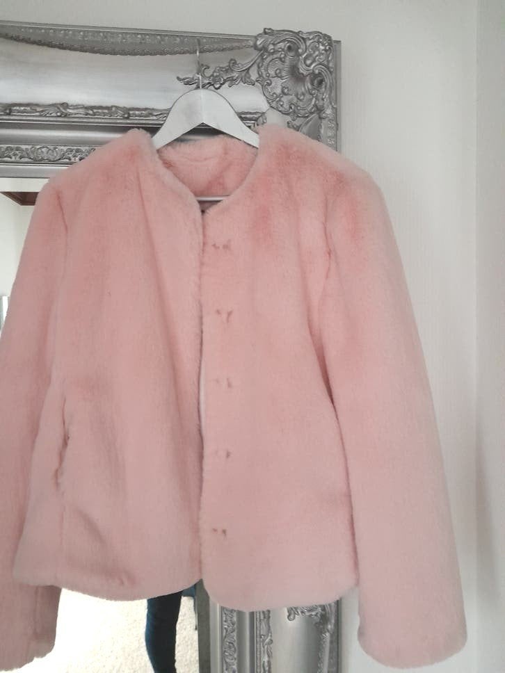 Roze bontjas twin-set maat 38/40, Nieuw, Twin-Set, Roze, Ophalen