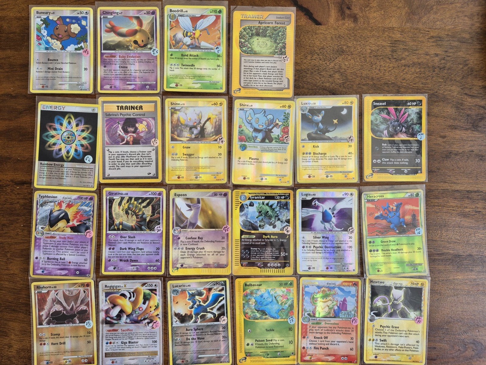 Collectie Oude Pokémon kaarten '95-2009., Verzenden, Zo goed als nieuw, Meerdere kaarten