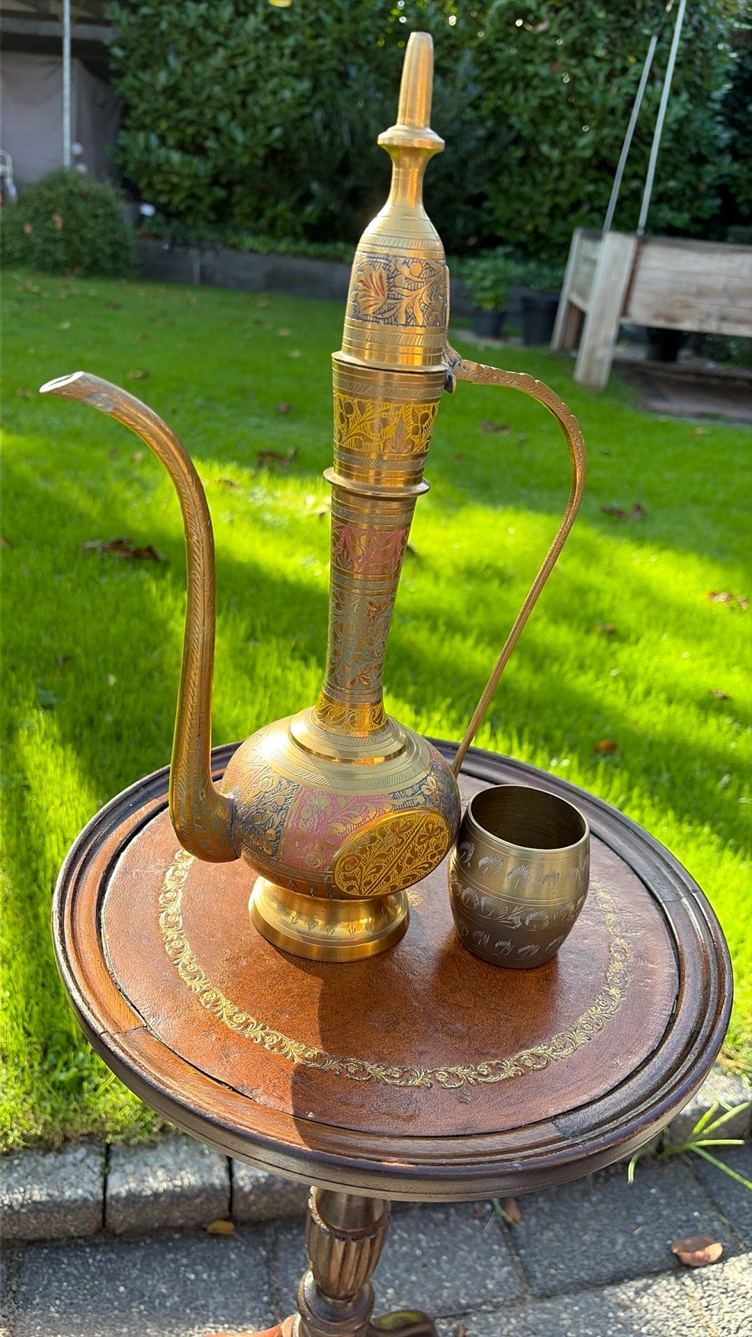 Antiek messing schenkkan (aftaba), Ophalen of Verzenden, Koper