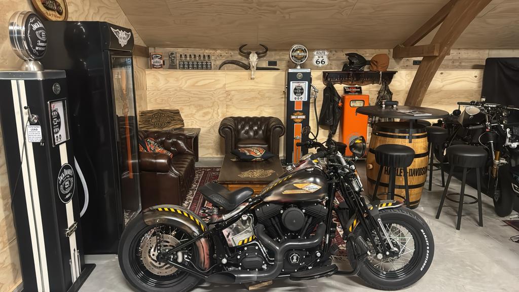 Harley-Davidson & Jack Daniel's Benzinepompen met LED, Motoren, Ophalen