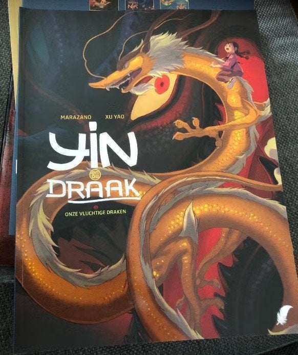 onze vluchtige draken yin en de draak r1, Eén stripboek, Ophalen of Verzenden, Zo goed als nieuw
