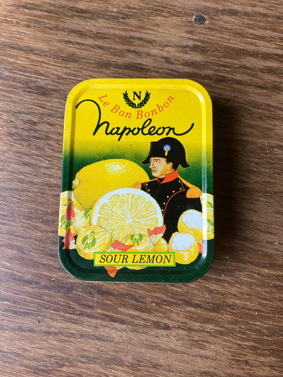 Vintage Napoleon Bonbon Blikje - Sour Lemon, Ophalen of Verzenden, Gebruikt, Overige, Overige merken