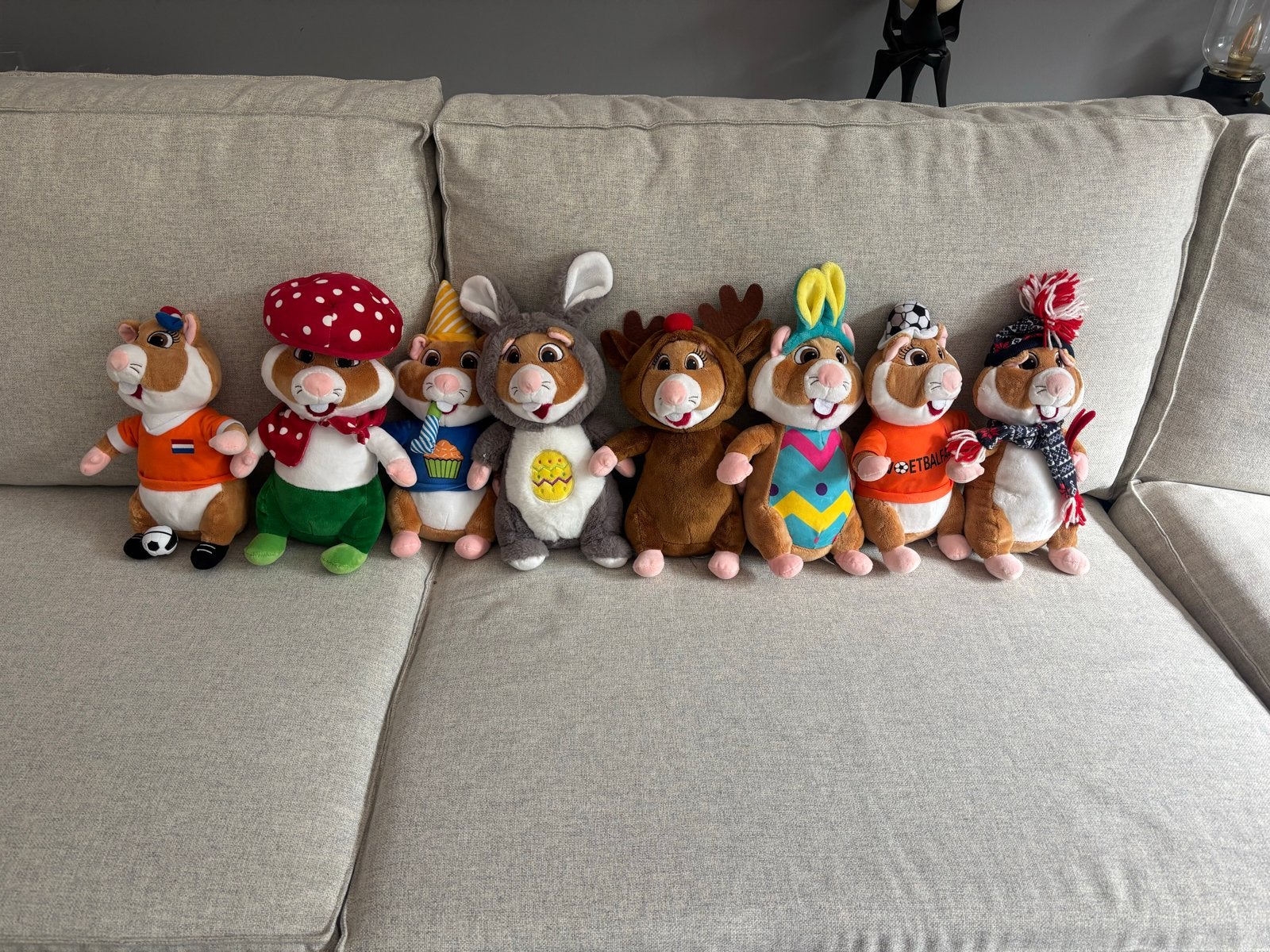 Complete set van 7 Albert Heijn Hamsters (AH Hamsters), Ophalen, Hamster, Zo goed als nieuw, Middelgroot (20 tot 80 cm)
