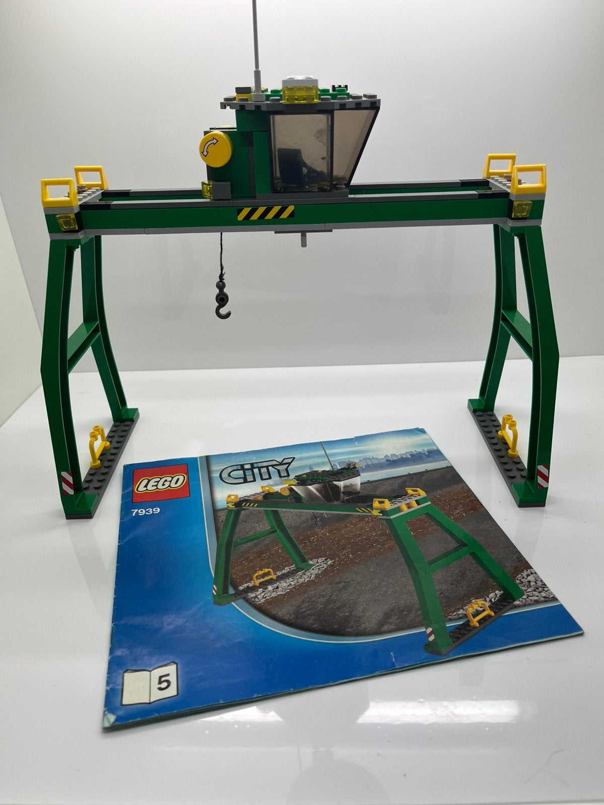 Lego trein 7939 portaal hijskraan, Ophalen of Verzenden, Gebruikt