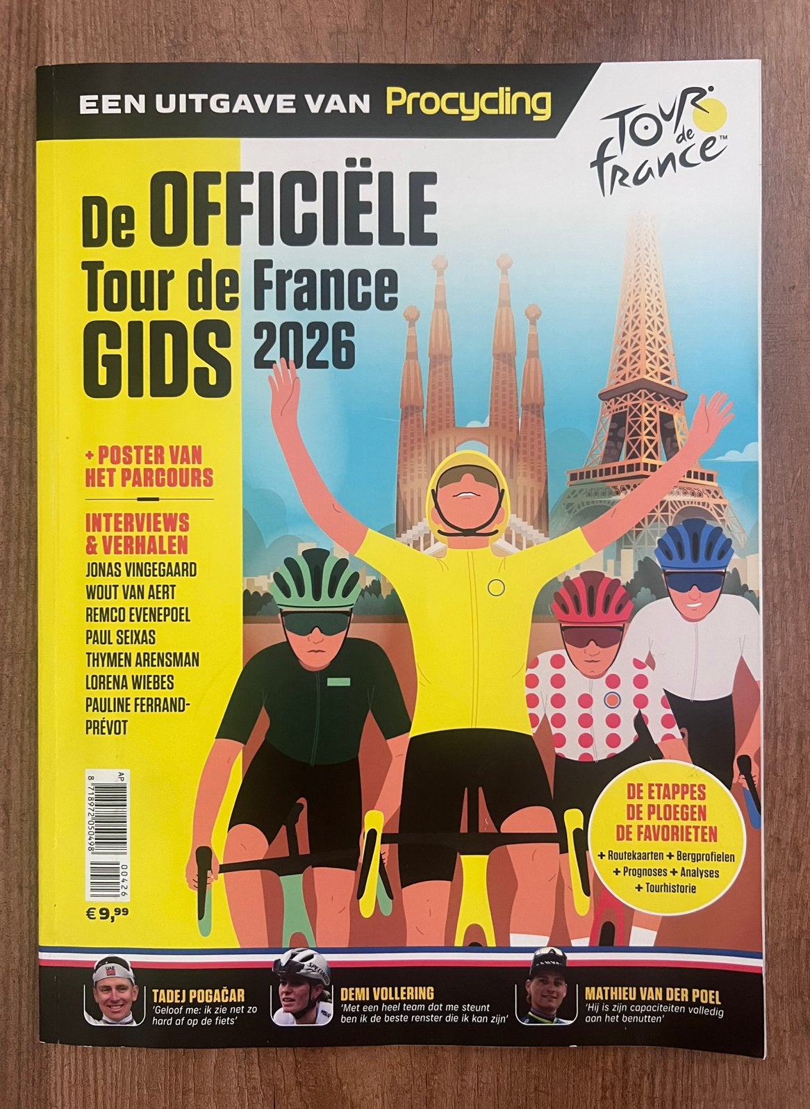 Officiële Tour de France Gids 2026 - Procycling, Ophalen of Verzenden, Zo goed als nieuw, Lopen en Fietsen