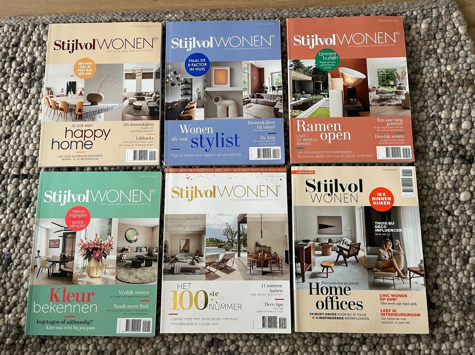 Stijlvol Wonen magazines - Set van 6, Ophalen of Verzenden, Zo goed als nieuw, Overige typen