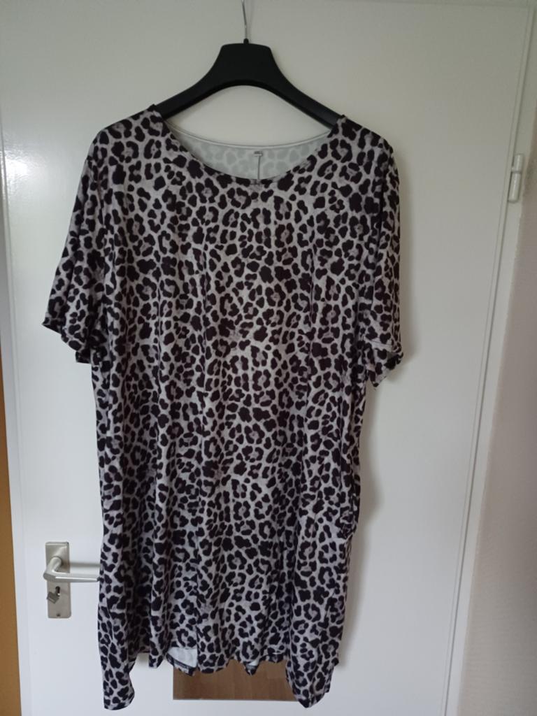 Nieuwe Dames Jurk Luipaardprint Maat 4XL (valt als XXL), Ophalen of Verzenden, Nieuw, Maat 46/48 (XL) of groter, Overige kleuren