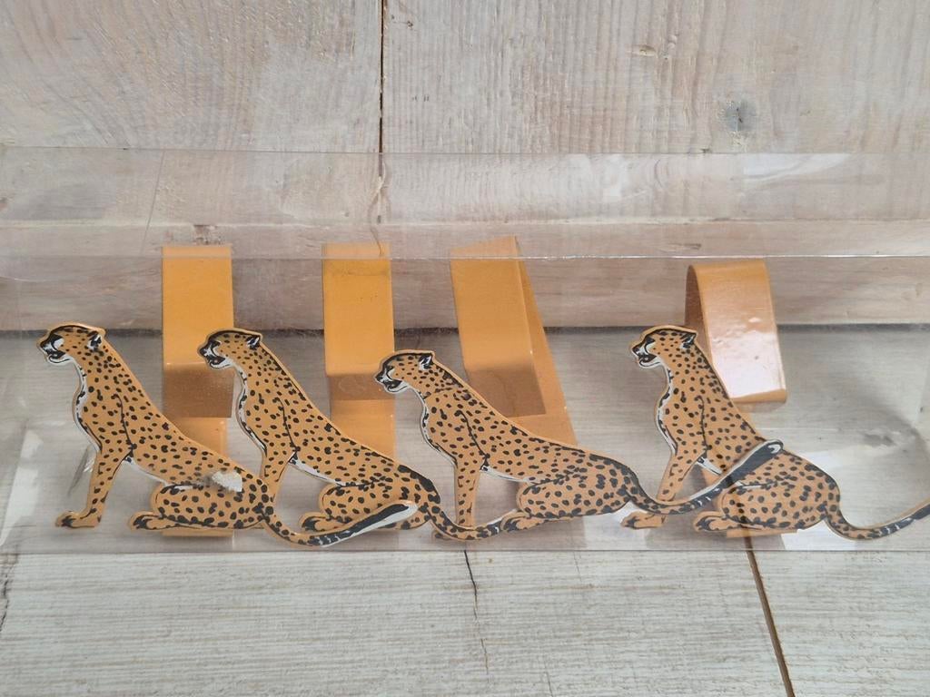 4 Cheetah tafelkleed klemmen, NIEUW, Ophalen, Nieuw