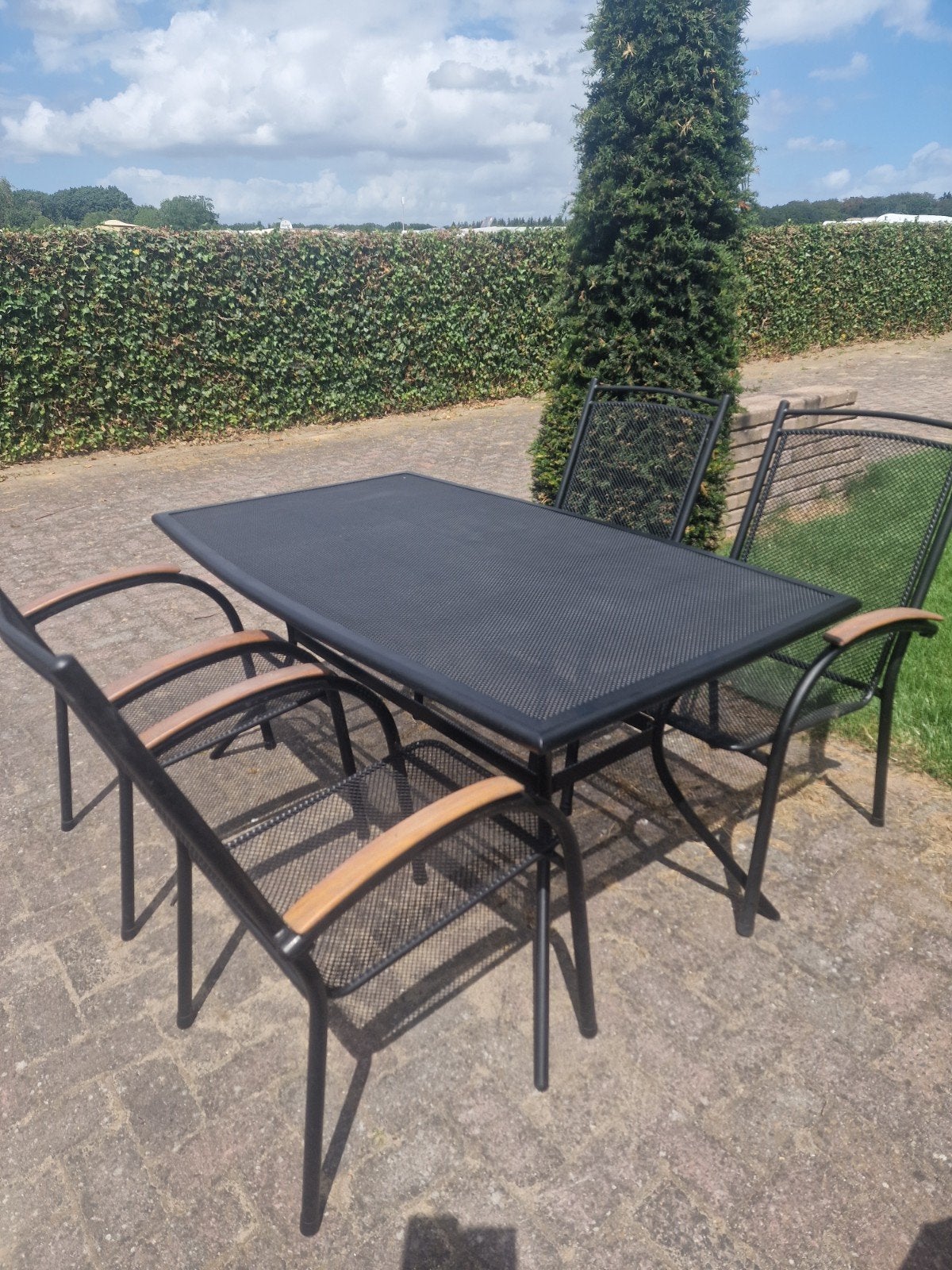 Tuinset, Ophalen, 4 zitplaatsen, Zo goed als nieuw, Tuinset