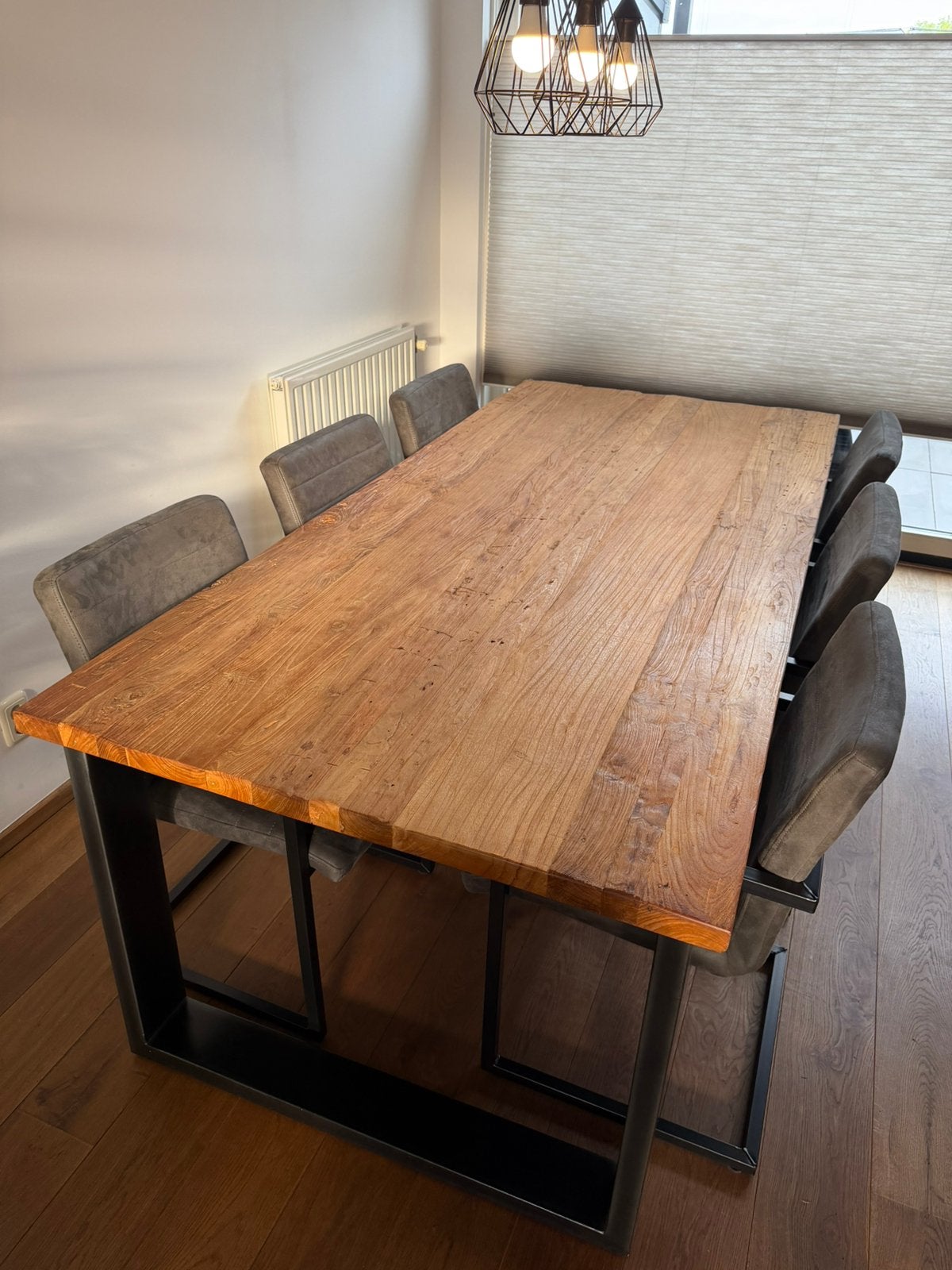 Eettafel Romaro (Pronto) met 6 stoelen, Huis en Inrichting, Tafels | Eettafels, Ophalen, 200 cm of meer, 50 tot 100 cm, Zo goed als nieuw