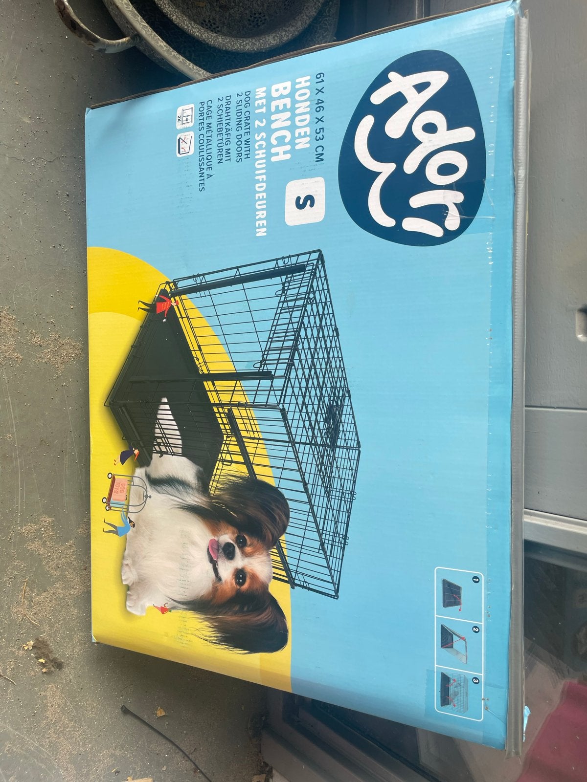 Honden bench, Dieren en Toebehoren, Ophalen, Zo goed als nieuw