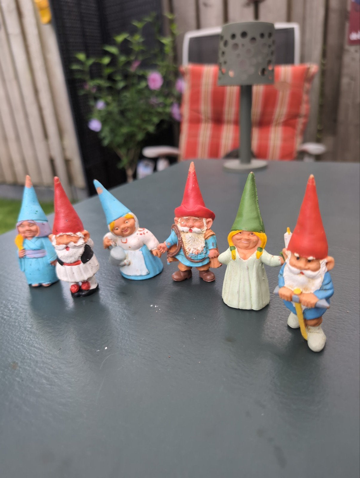 Vintage David de Kabouter en familie beeldjes, Ophalen of Verzenden, Gebruikt