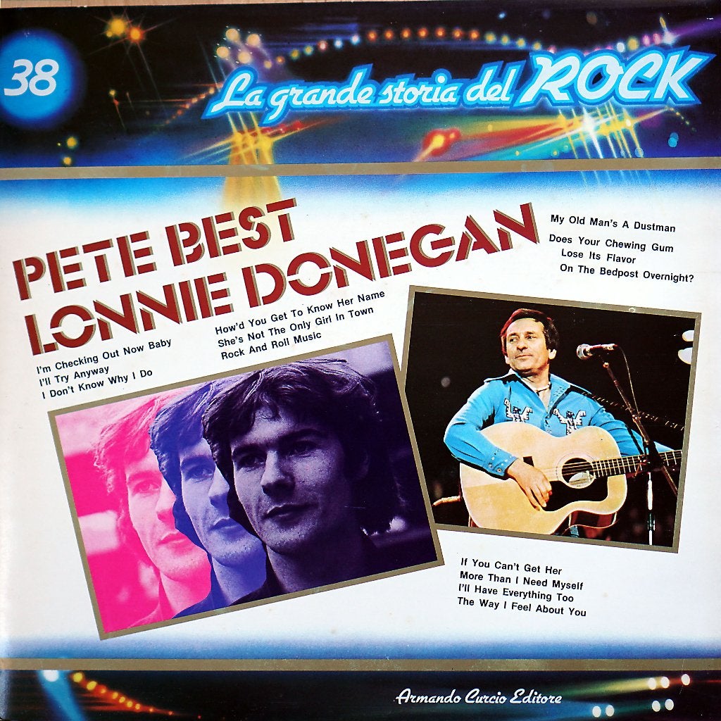 LP: Grande storia del Rock 38 - Pete Best Lonnie Donegan, LP, Ophalen of Verzenden, Zo goed als nieuw, 12 inch