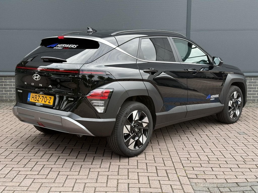 Hyundai Kona 1.6 GDI HEV Comfort Smart / Stoel+Stuur Verwarm, Stof, Euro 6, 2 kWh, Zwart