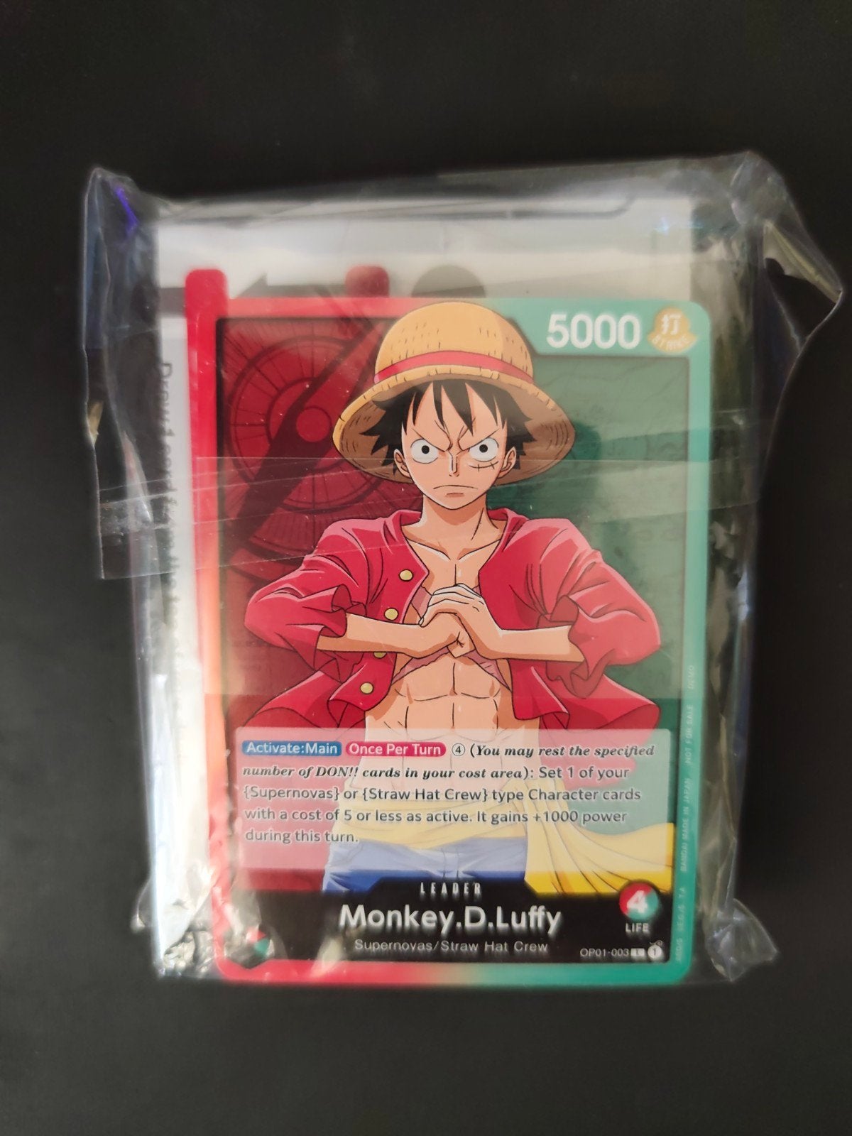 One Piece Card Game Demo Deck Pre-Errata Monkey D. Luffy, Ophalen of Verzenden, Nieuw, Speeldeck