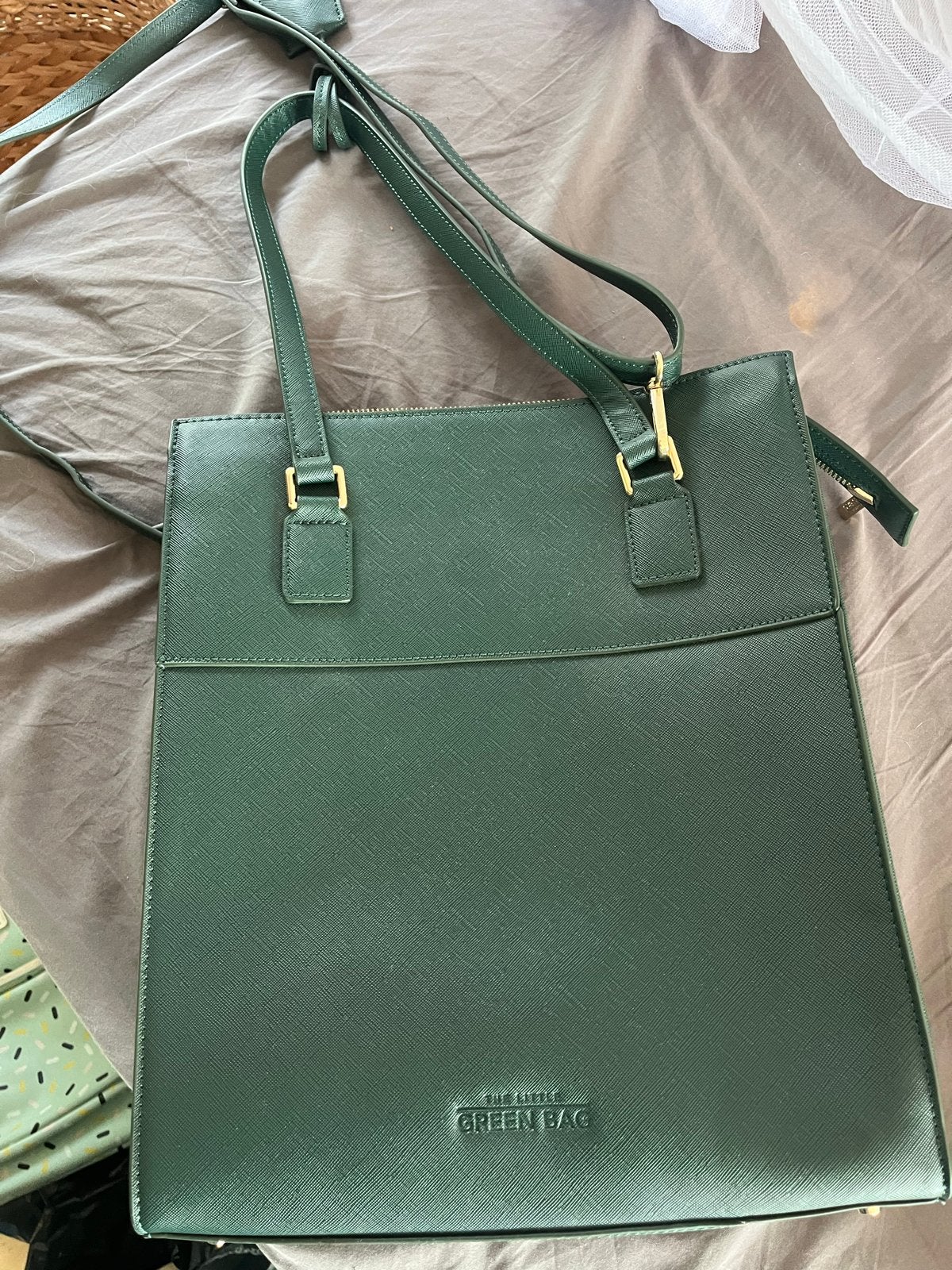 Groene tas van 'The Little Green Bag', Sieraden, Tassen en Uiterlijk, Ophalen of Verzenden, Zo goed als nieuw, Groen, Handtas