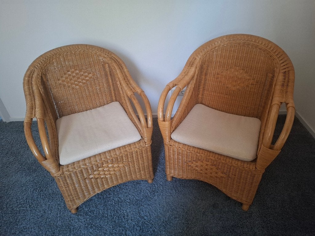 Stoelen, Huis en Inrichting, Stoelen, Ophalen, Gebruikt, Twee, Bruin