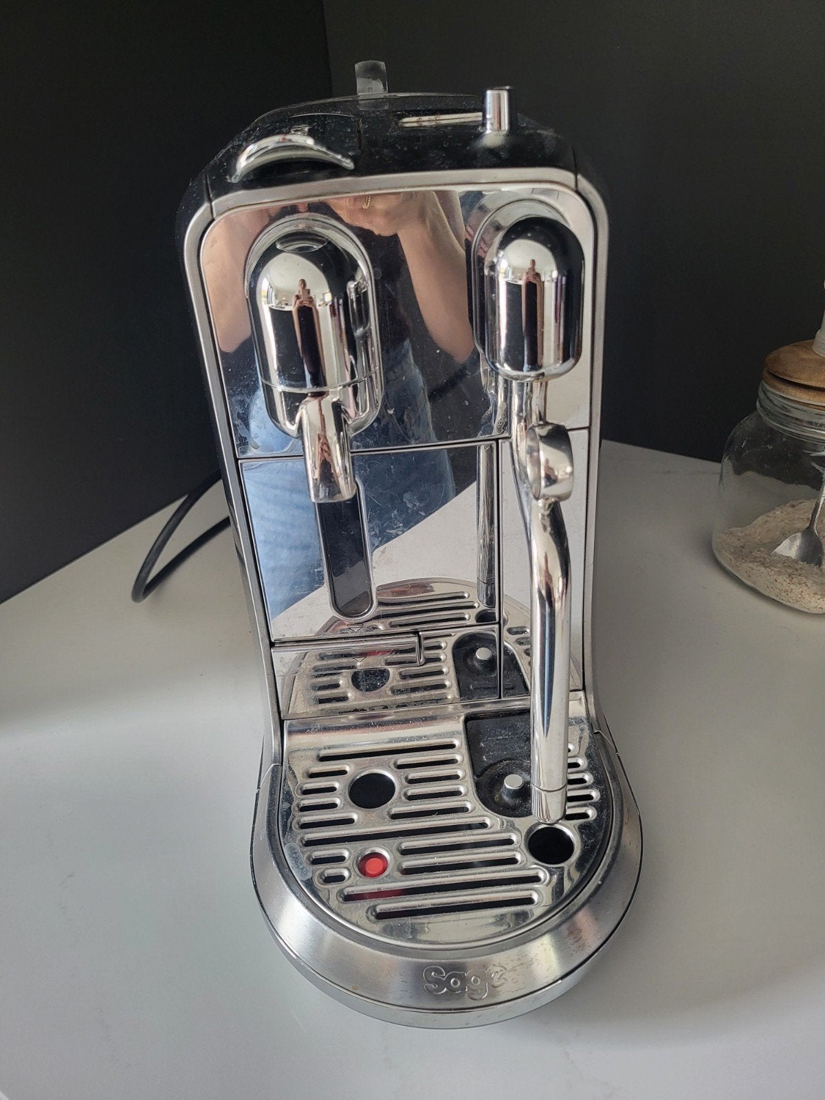 Nespresso Sage Creatista Plus - RVS Koffiemachine, Ophalen, Koffiepads en cups, Gebruikt, Koffiemachine