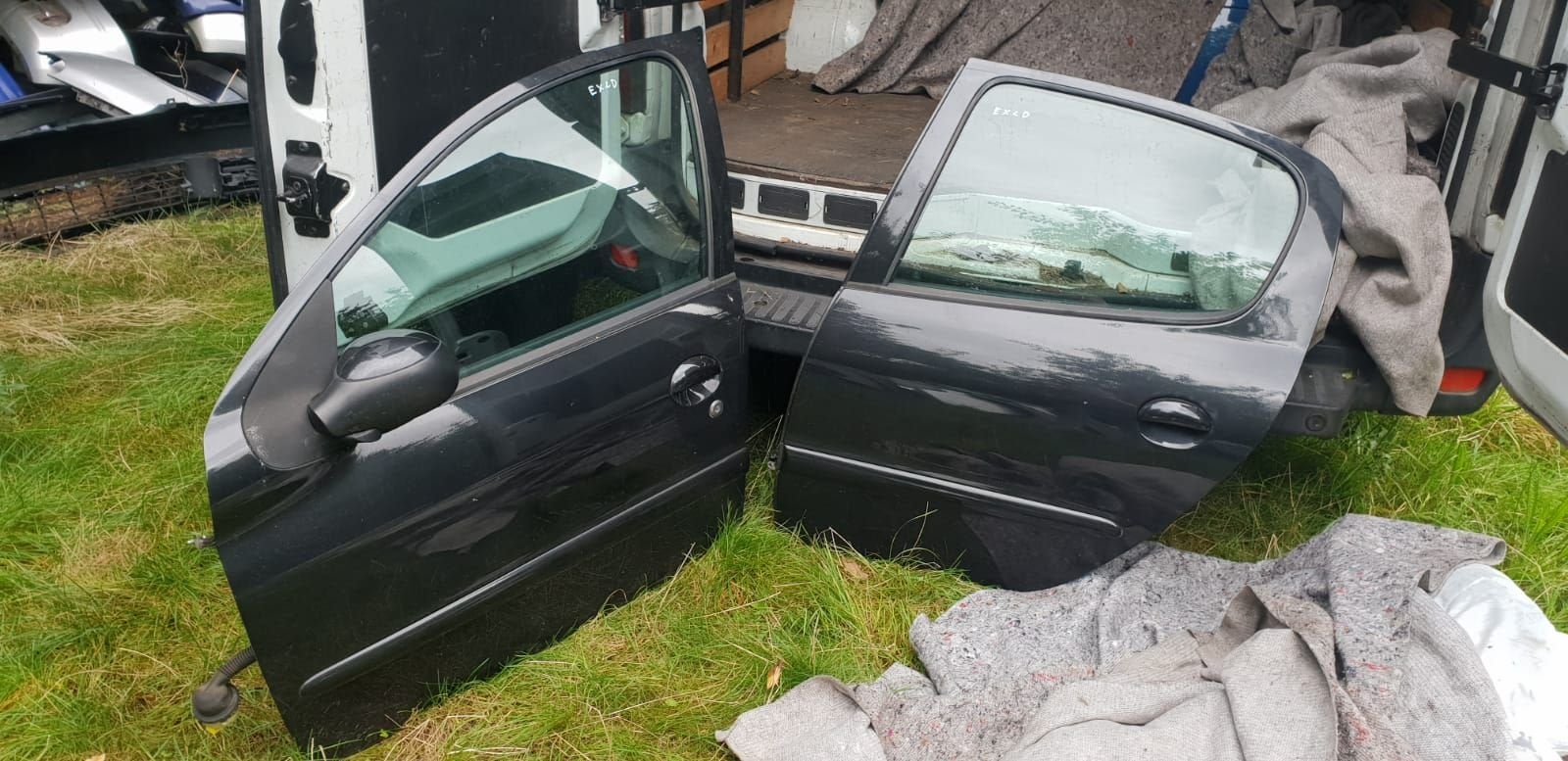 PEUGEOT 206 HB PORTIEREN LV+LA CODE EXLD, Auto-onderdelen, Carrosserie en Plaatwerk, Gebruikt, -, Deur, -