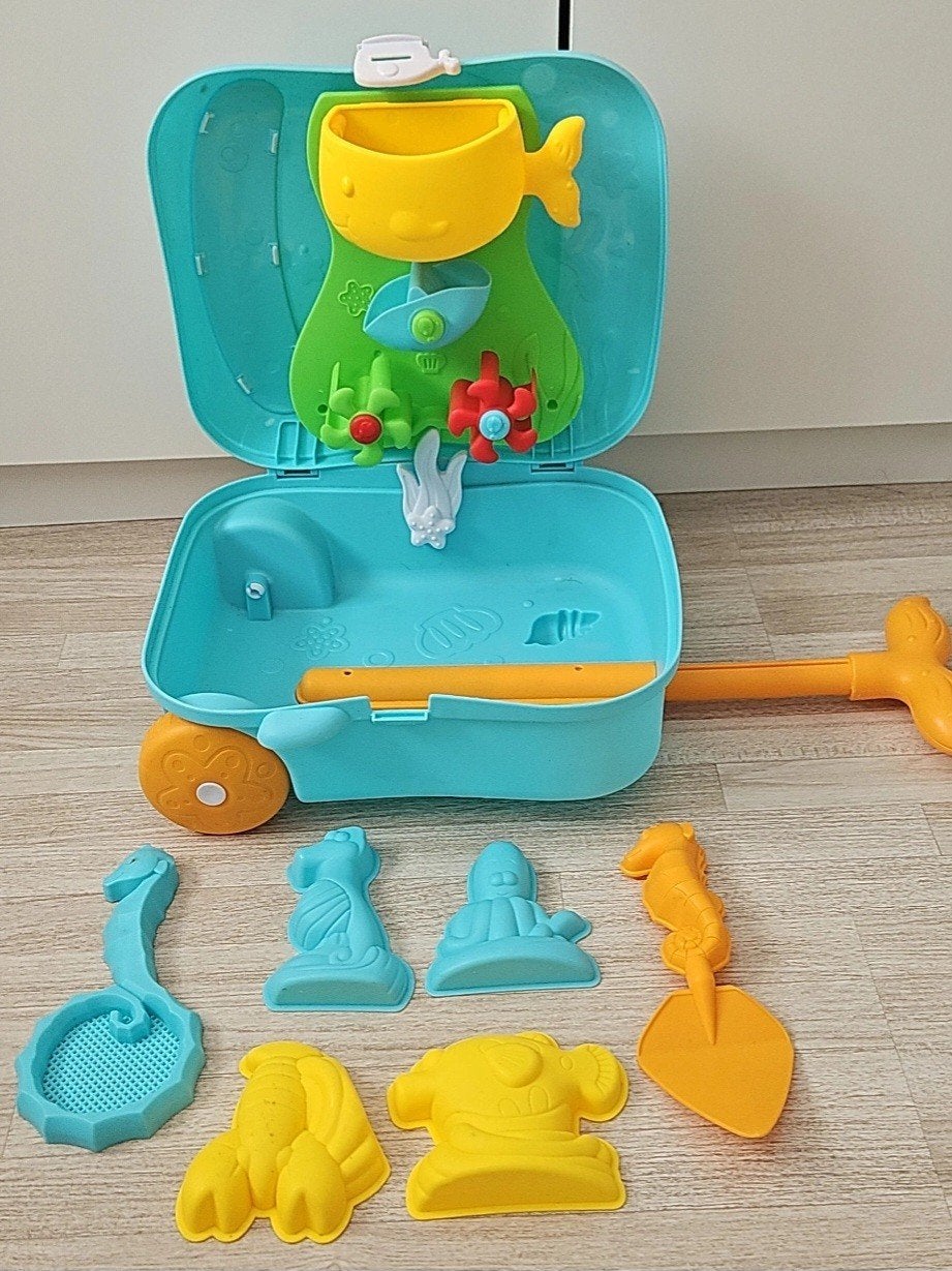 Leuke strandkoffer met inhoud - Walvis design, Ophalen of Verzenden