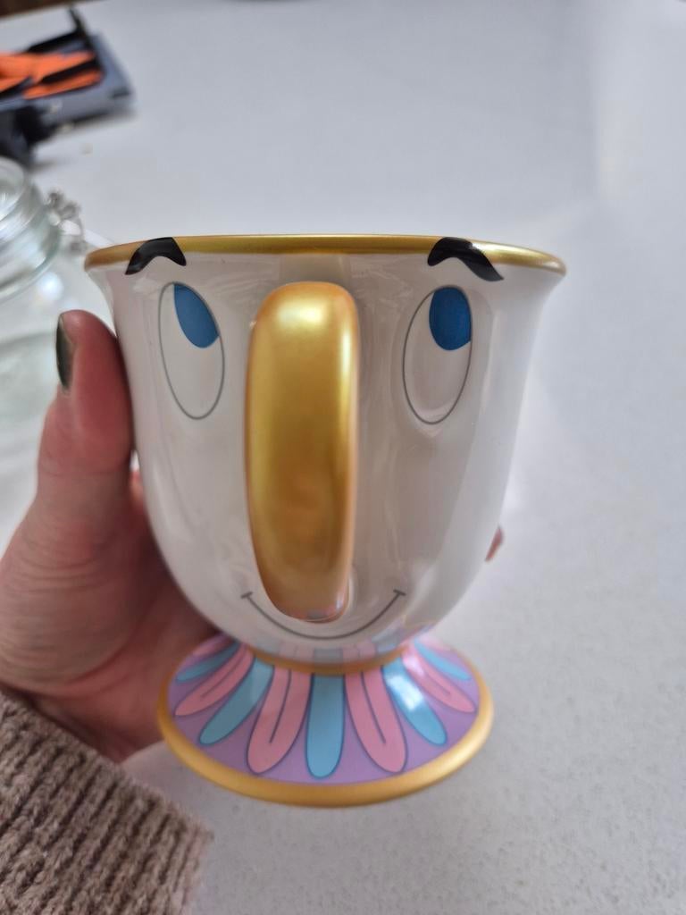 Disney Belle en het Beest Chip Mok - Zo goed als nieuw, Keramiek, Ophalen of Verzenden, Zo goed als nieuw, Overige stijlen