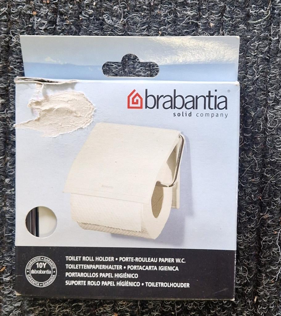 Brabantia Toiletrolhouder - Nieuw in doos, Ophalen, Nieuw, Wit, Overige typen