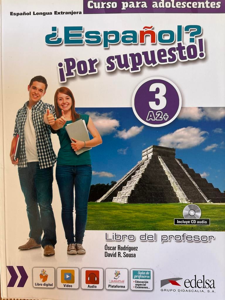 Spaans leerboek: "4Espa1ol? 1Por supuesto!4" (Niveau A2+), Ophalen of Verzenden, Zo goed als nieuw, Non-fictie