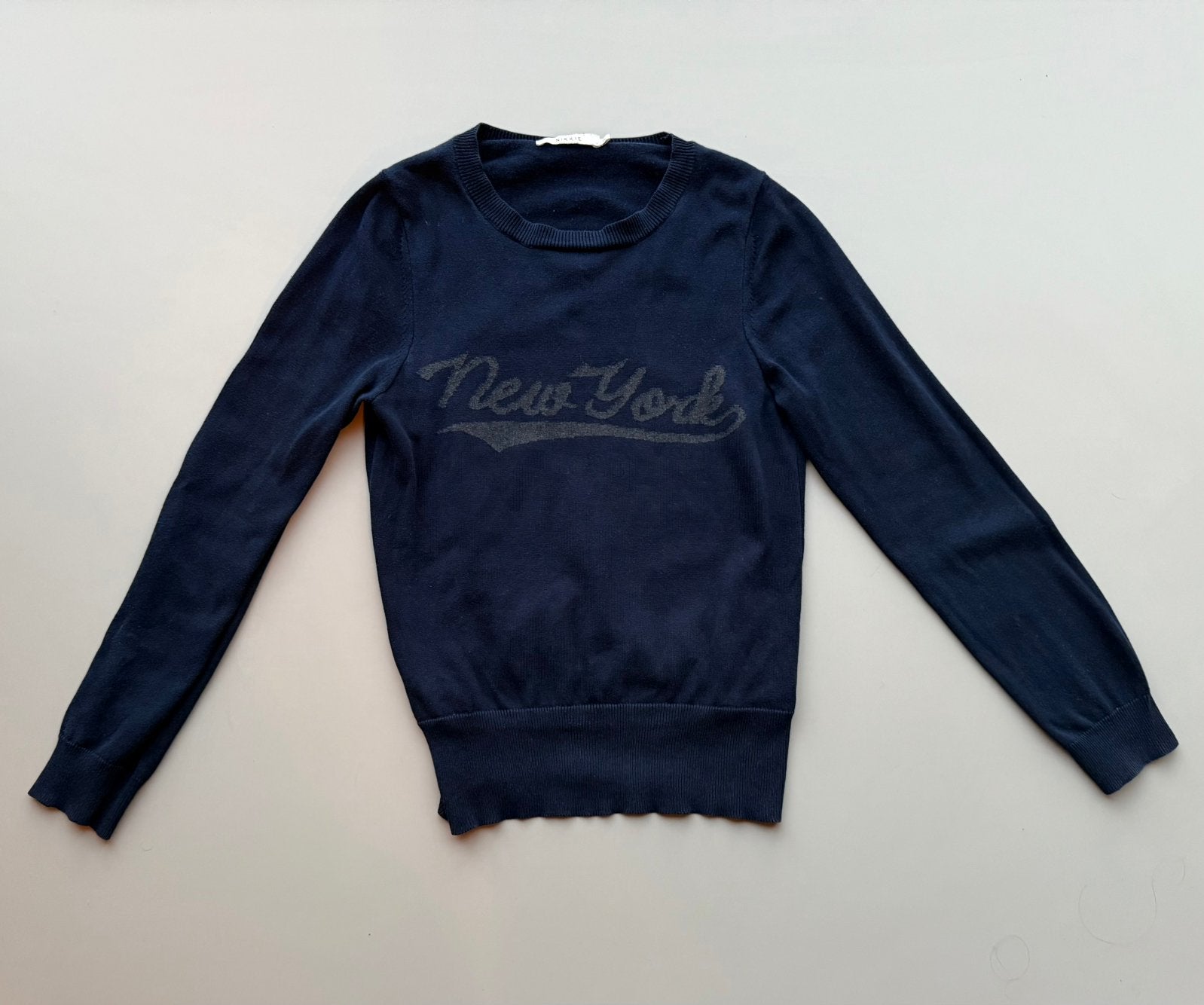 NIKKIE blauwe trui maat 38 M New York sweater, Kleding | Dames, Maat 38/40 (M), Blauw, Ophalen of Verzenden, Nikkie