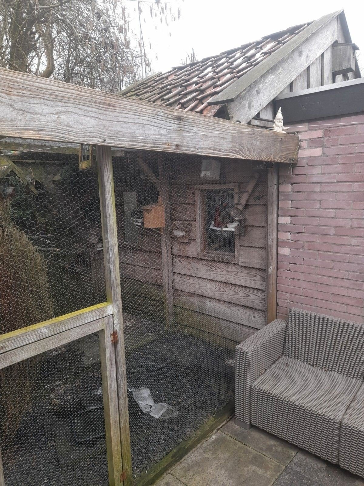 voliere plus binnenhok, Ophalen of Verzenden
