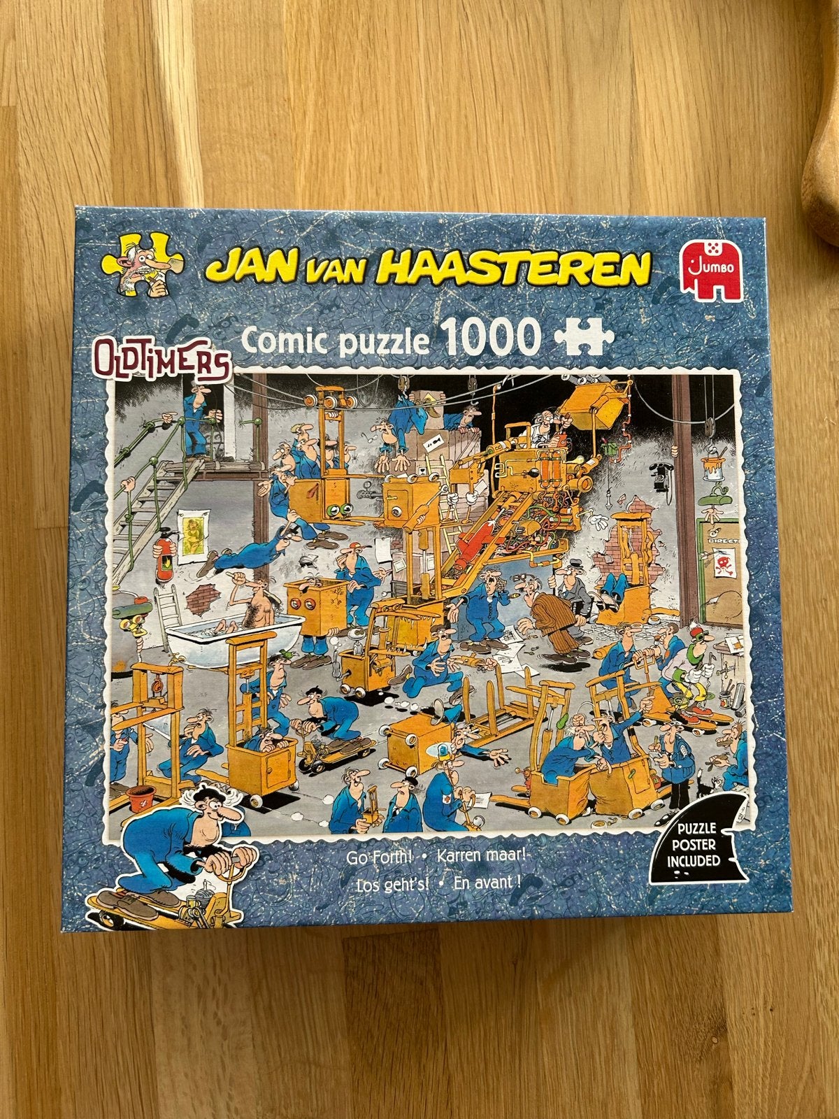 Jan van Haasteren Oldtimers Puzzel 1000 stukjes - Compleet!, Ophalen of Verzenden, 500 t/m 1500 stukjes, Zo goed als nieuw, Legpuzzel