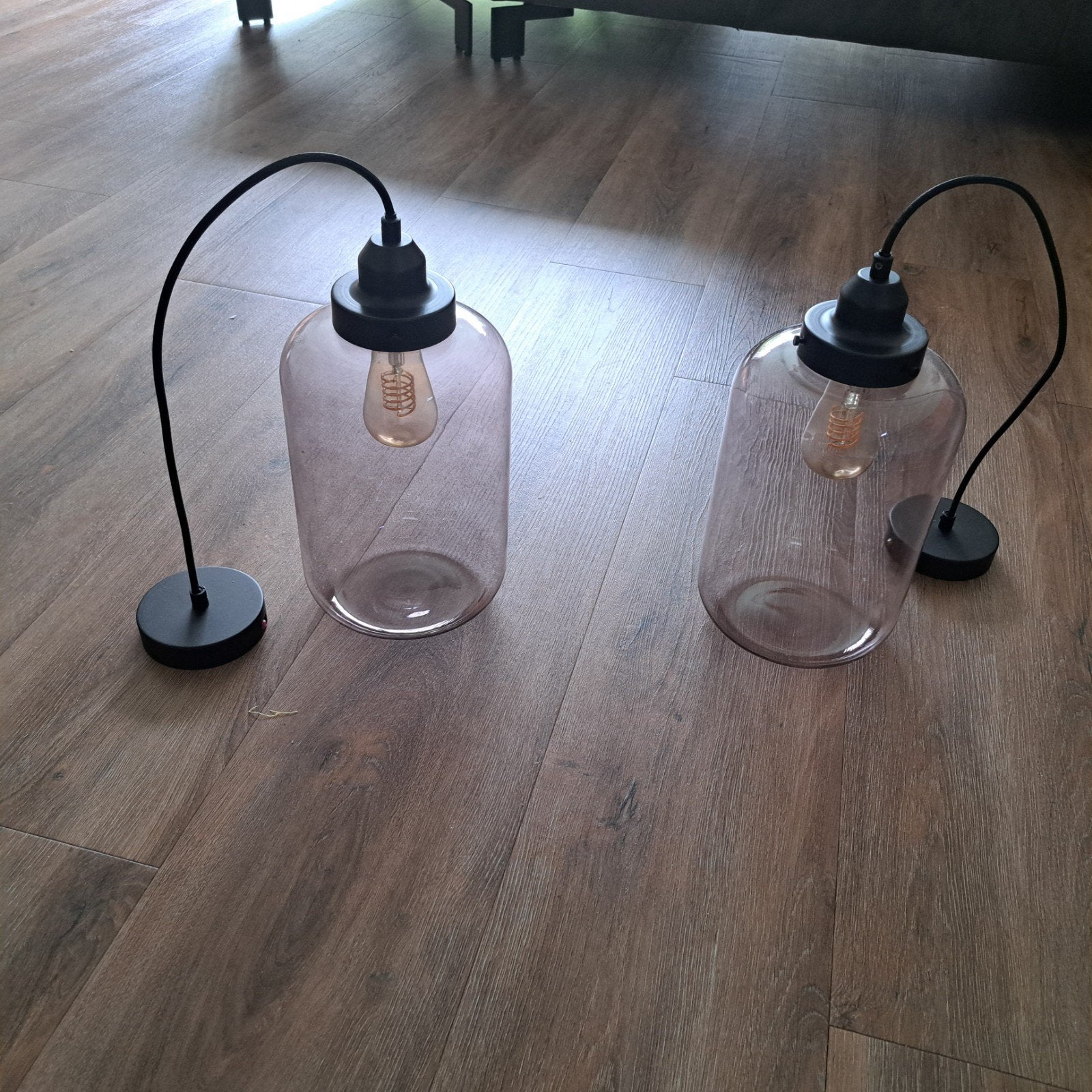 KARWEI Hanglamp Juno XL - Rookglas (2 stuks), Ophalen, Glas