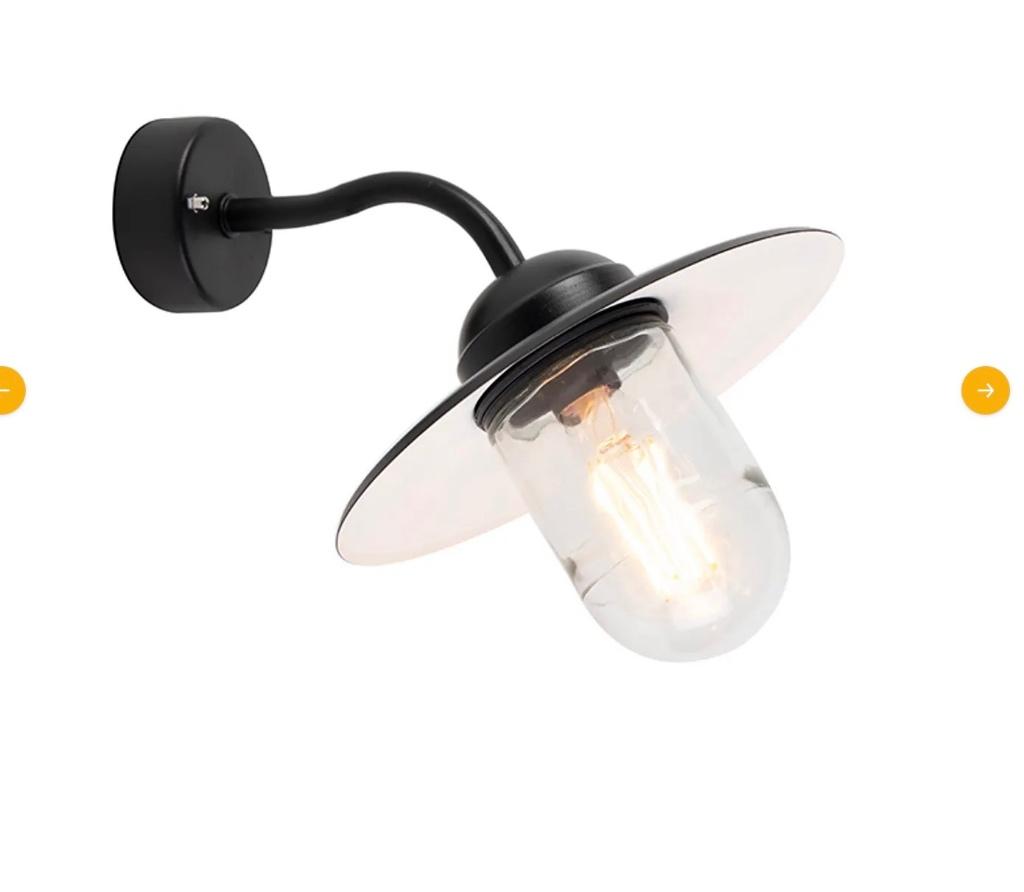 buitenlamp/stallamp, Ophalen, Staal, Wandlamp, 50 tot 250 watt