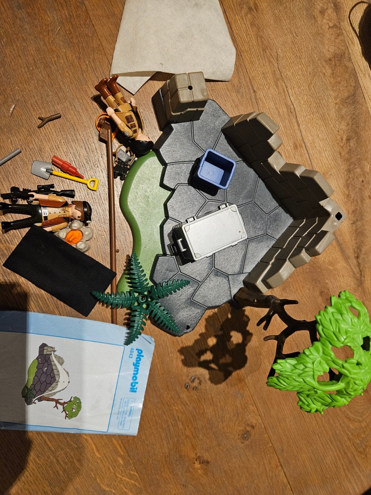 Playmobil Wild Life Set 4843 - Avontuurlijke Jungle Basis, Wild life, Gebruikt, Gebouw, Complete set