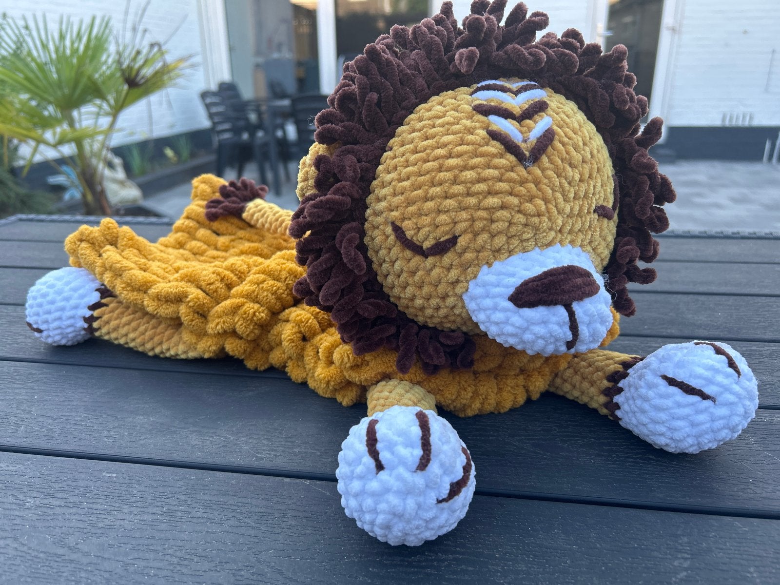 Nieuwe Pyjamazak Leeuw van CuteAmiToys - 55 cm, Overige merken, Geel, Nieuw, Ophalen of Verzenden