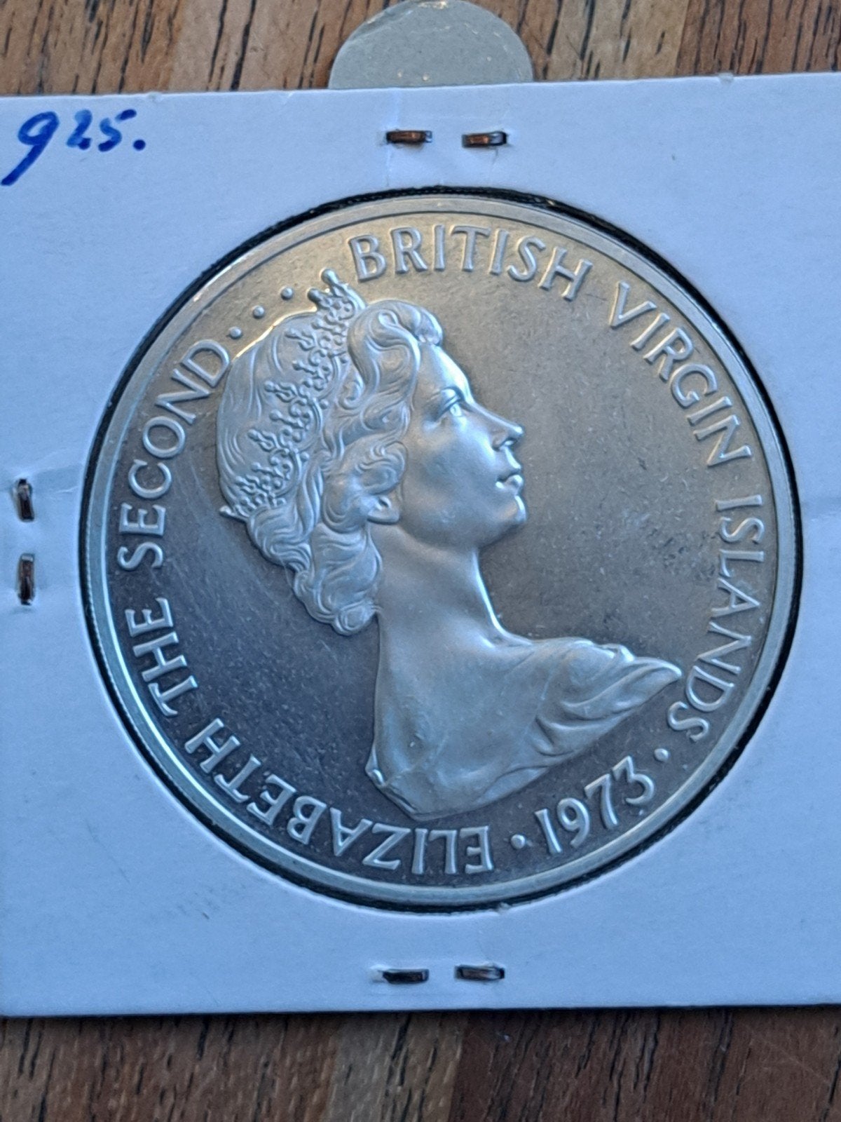 Britse Virgin Islands one dollar 1973 Proof, Ophalen of Verzenden, Midden-Amerika, Losse munt, Zilver