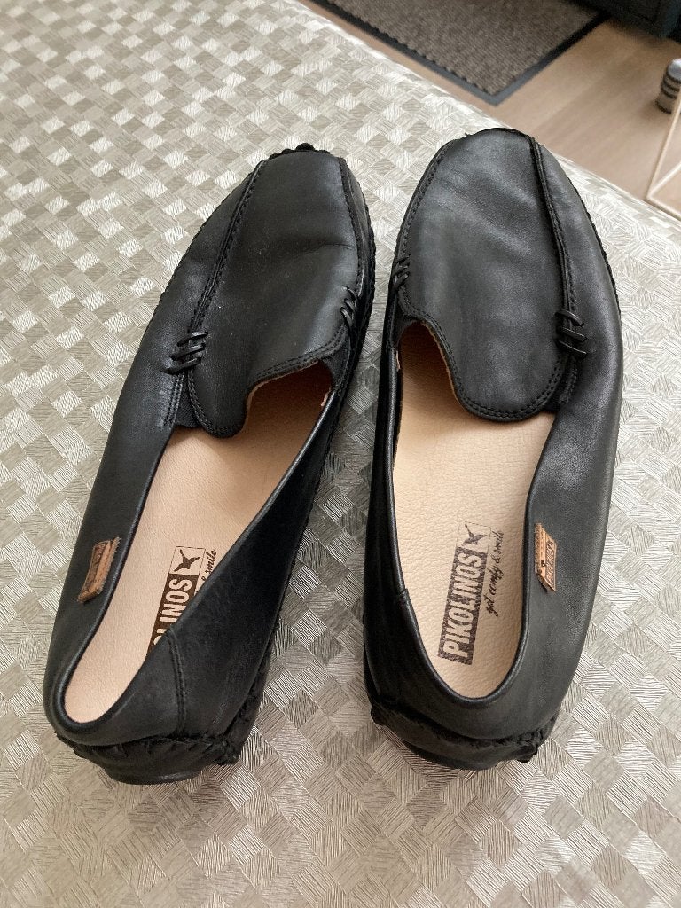dames schoenen, Zwart, Ophalen of Verzenden, Zo goed als nieuw, Espadrilles of Moccasins