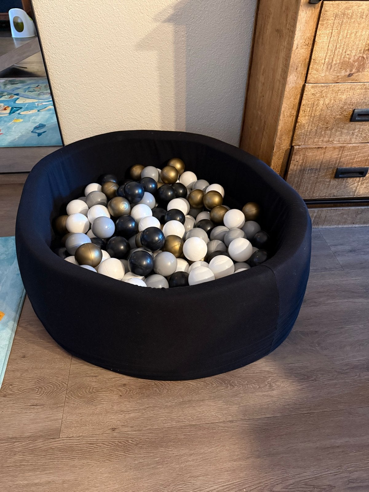 Zwart ballenbak met ballen, Ophalen of Verzenden, Zo goed als nieuw, Jongen of Meisje