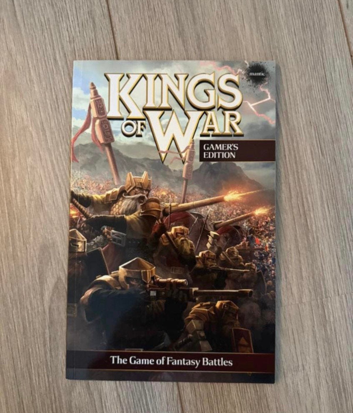 Mantic Kings of War Gamer's Edition rulebook, Ophalen of Verzenden, Zo goed als nieuw, Boek of Catalogus