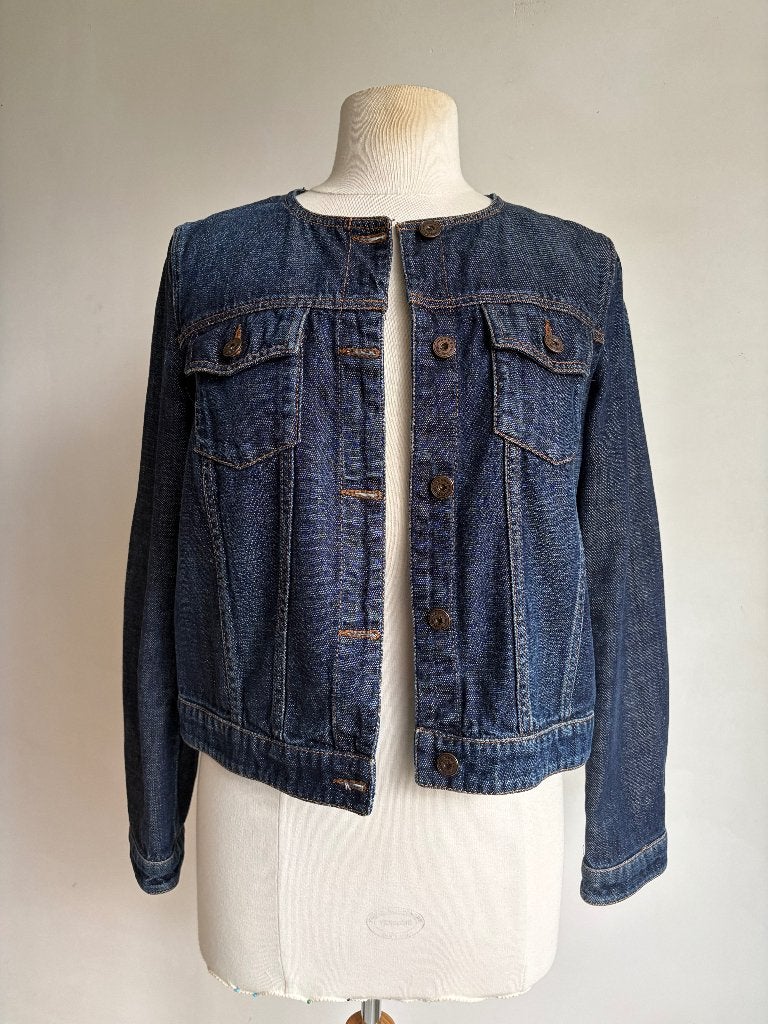 maxmara jeans jasje spijkerjas maat 38 max mara, Kleding | Dames, Maat 38/40 (M), Max Mara, Zo goed als nieuw, Verzenden