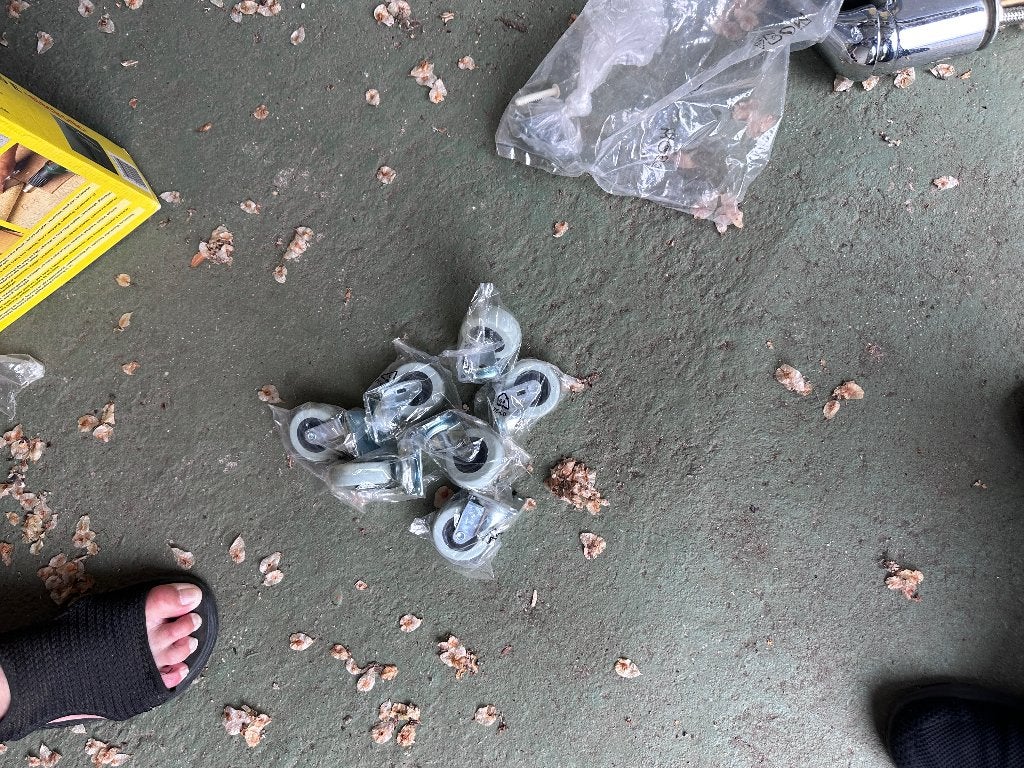 rubber wieltjes 8x, Doe-het-zelf en Verbouw, Kratten en Dozen, Overige typen, Minder dan 50 cm, Ophalen of Verzenden, Minder dan 40 cm