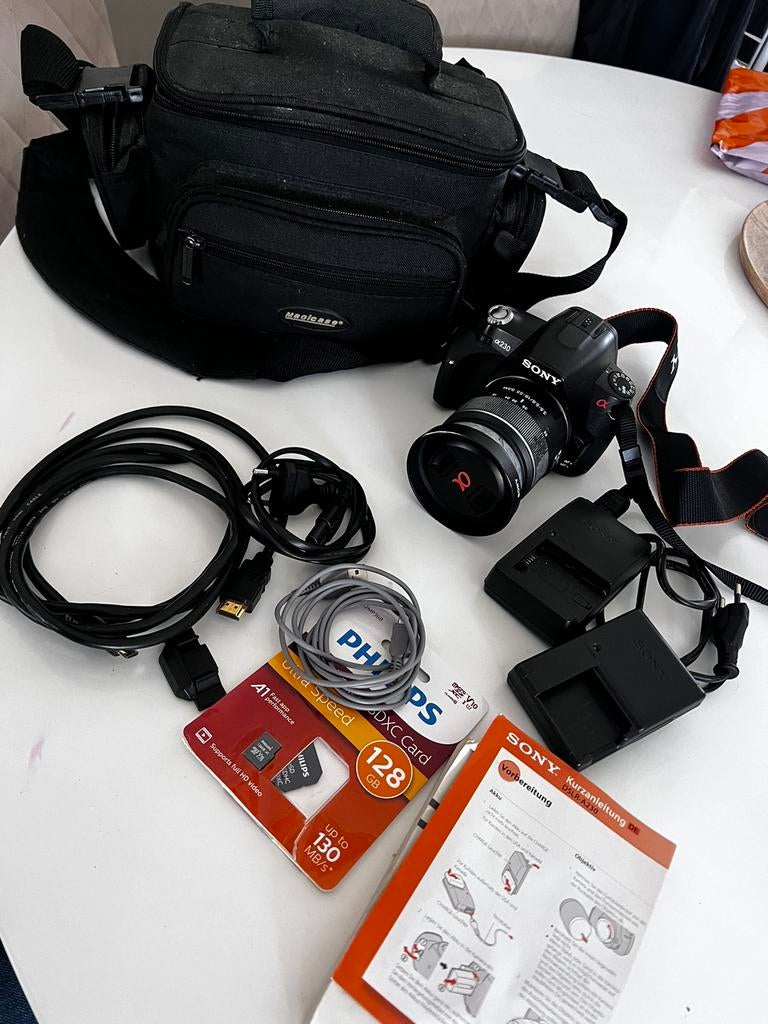 Sony a230 spiegelflexcamera, Audio, Tv en Foto, Fotocamera's Digitaal, Ophalen of Verzenden, Zo goed als nieuw, Sony, 8 keer of meer