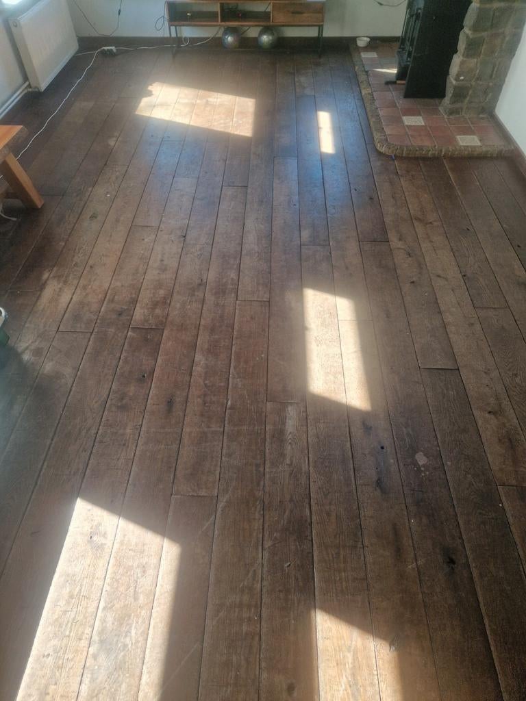 Eiken vloer, Doe-het-zelf en Verbouw, Vloerdelen en Plavuizen, 10 m² of meer, 10 tot 30 cm, Hout, 150 cm of meer