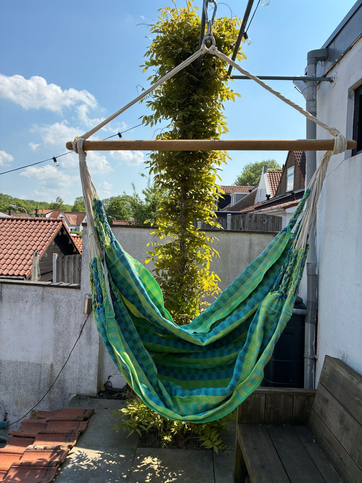 Comfortabele hangstoel met bevestigingsset, Ophalen of Verzenden, Zo goed als nieuw, Eenpersoons, Binnen