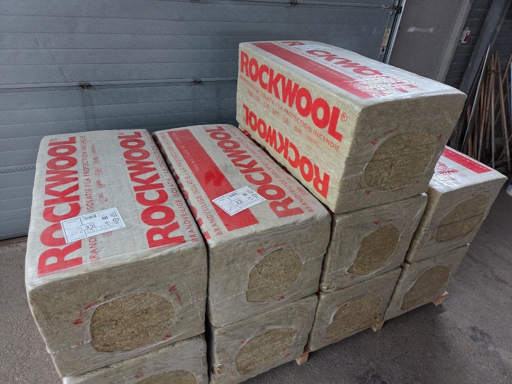 78 m2 steenwolisolatie dikte 45 mm Rockwool Rocksono Base, Ophalen, Dakisolatie, 4 tot 8 cm, Nieuw