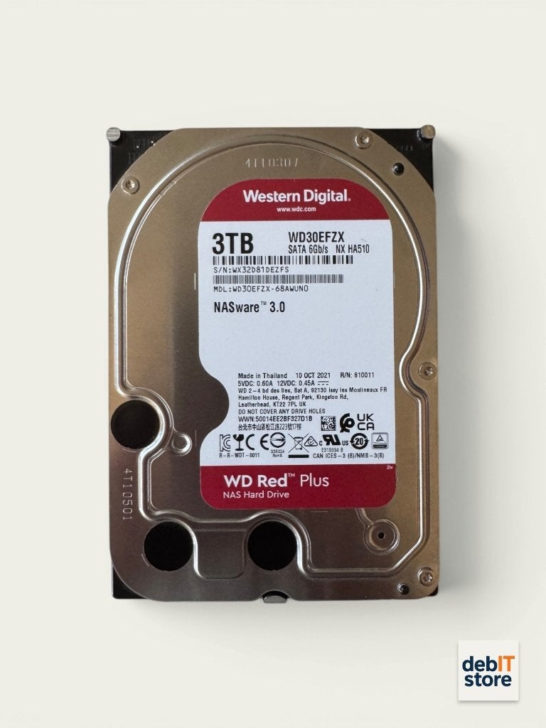 WD Red Plus 3tb NAS HDD - WD30EFZX, Computers en Software, Harde schijven, Zo goed als nieuw, Server, HDD, SATA, Ophalen of Verzenden