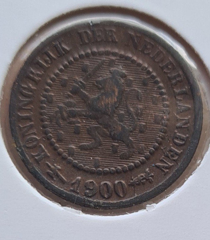 schaarsere 1/2 cent 1900 #1, Postzegels en Munten, Munten | Nederland, Ophalen of Verzenden, Koningin Wilhelmina, Overige waardes