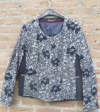 Witteveen jasje met rits 2 zakjes voor maat 46 gevoerd zgan, Kleding | Dames, Zwart, Maat 46/48 (XL) of groter, Ophalen of Verzenden