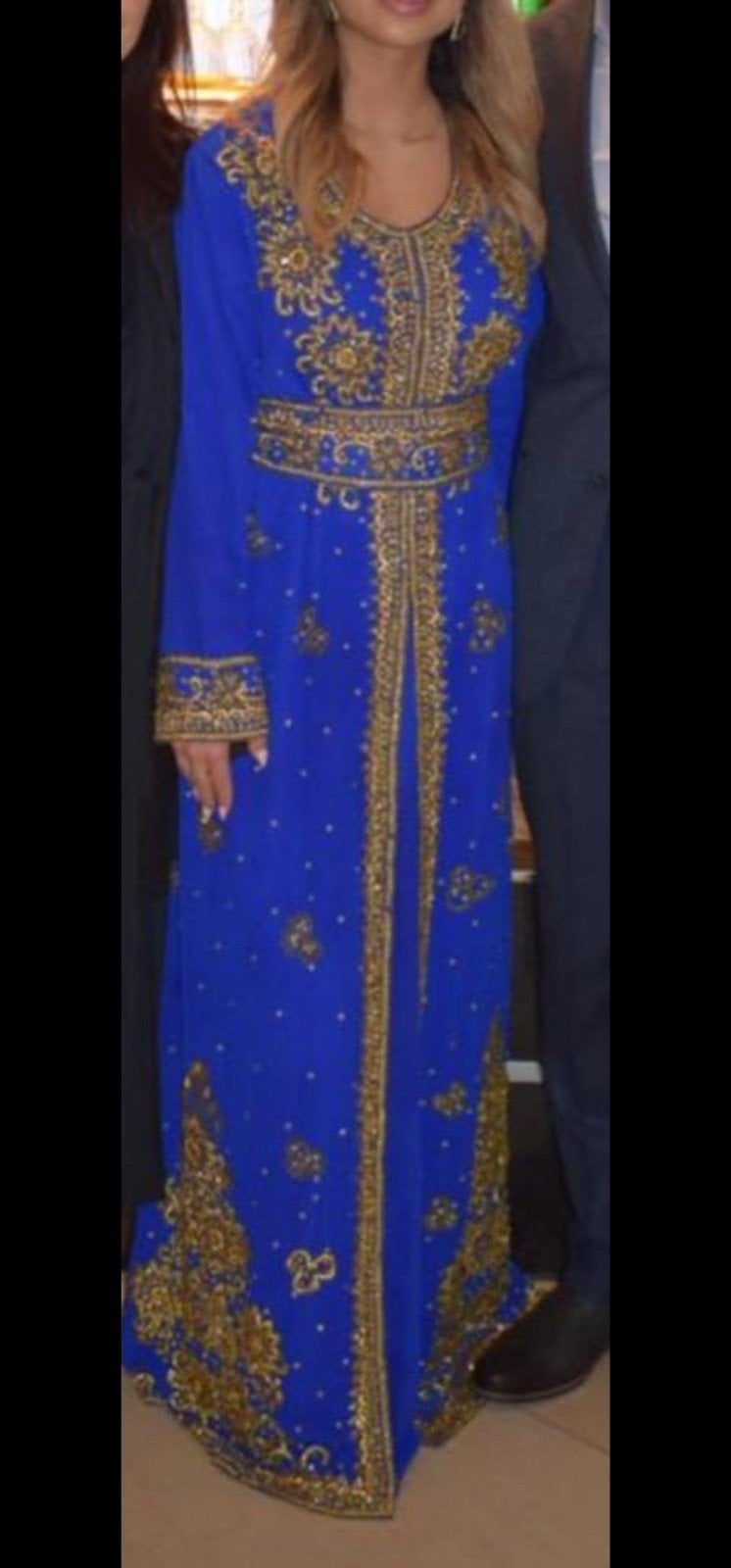 Marokaanse kaftan, Kleding | Dames, Gelegenheidskleding, Ophalen, Zo goed als nieuw, Maat 38/40 (M), Overige typen