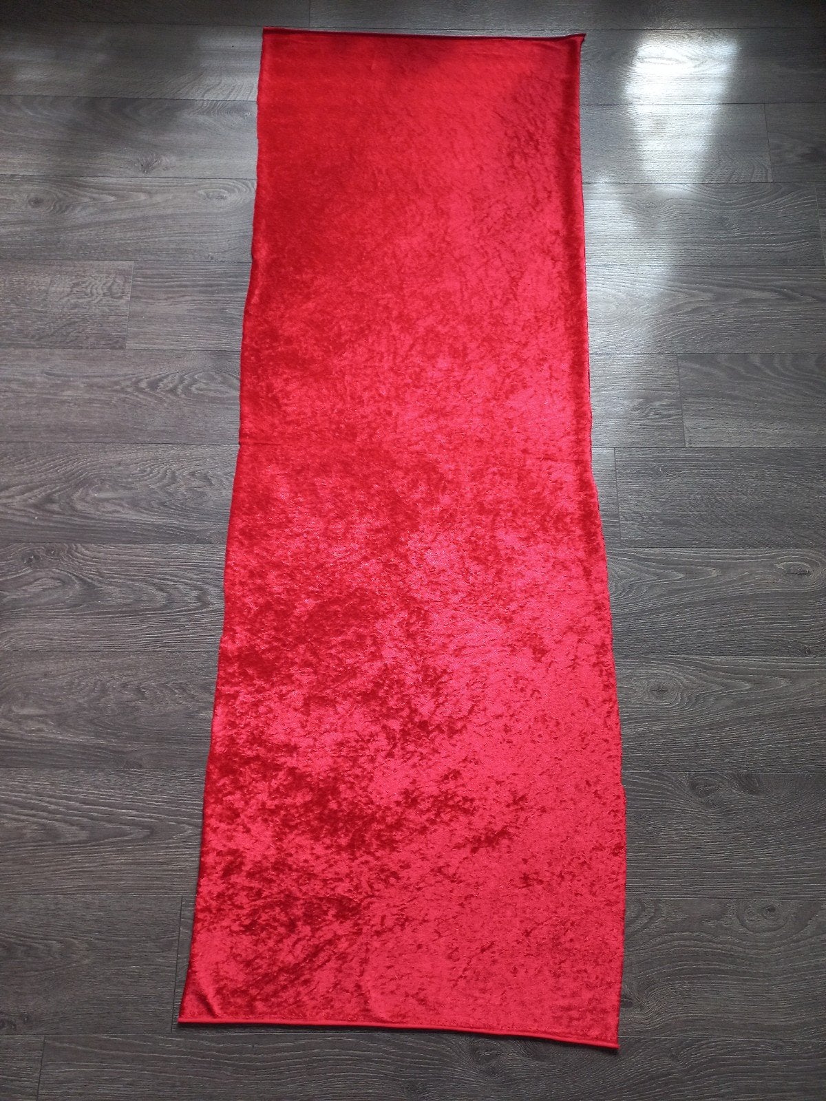 Stof velours de panne rood 150cmx50cm, Overige materialen, 120 cm of meer, Nieuw, Ophalen of Verzenden